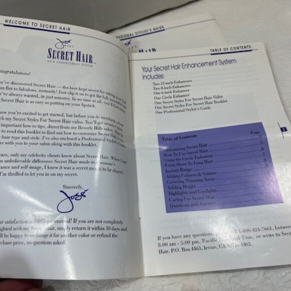 VTG Jose Eber's Secret Hair Enhancement System Honey Blonde Partial Kit - Picture 8 of 9